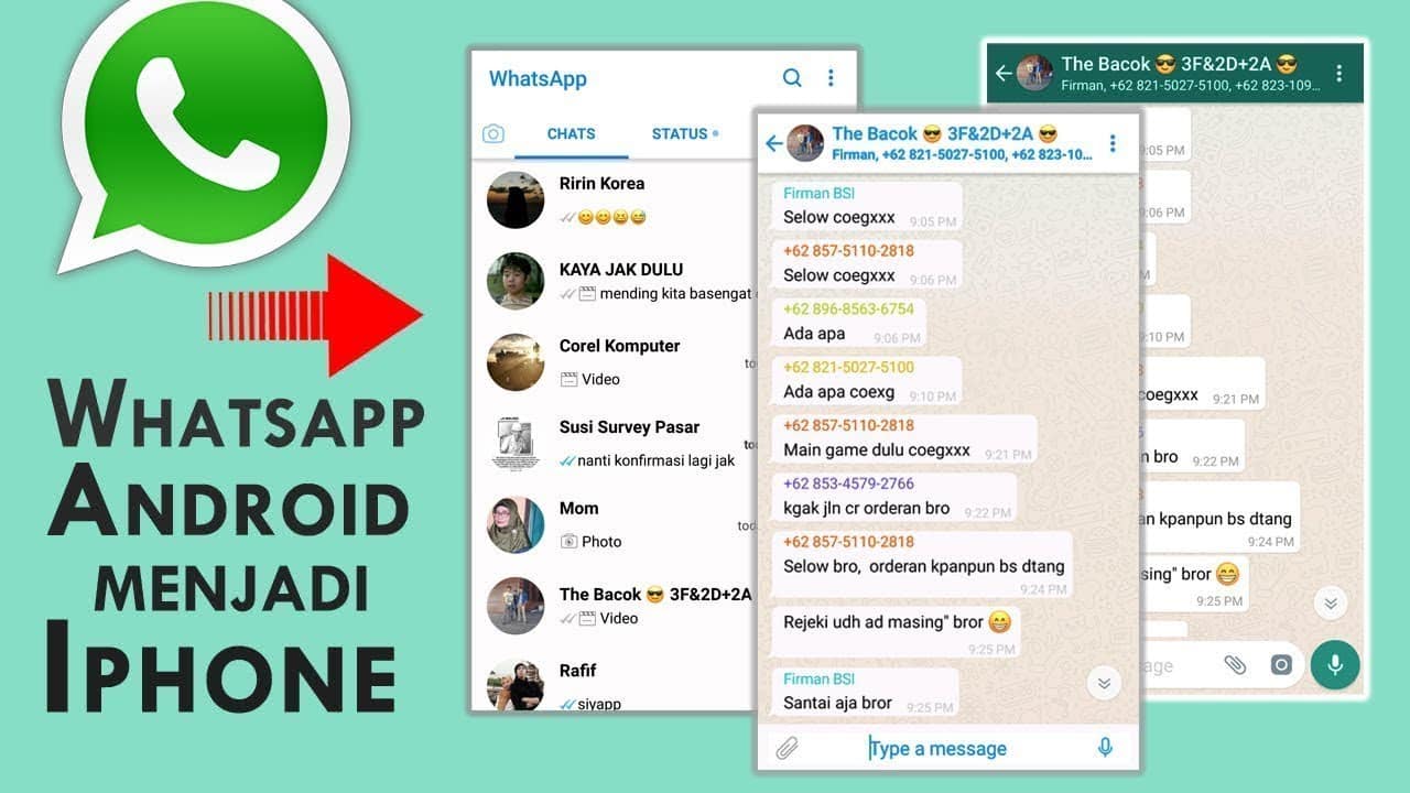 Cara Agar Tampilan Whatsapp Android Seperti Iphone. Cara Agar Tampilan Whatsapp Seperti Iphone Tanpa Aplikasi (True)