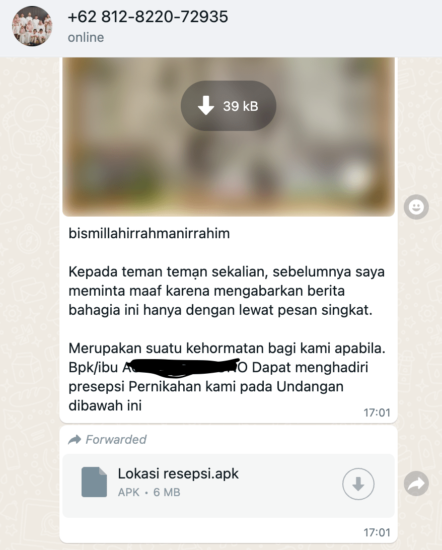 Aplikasi Sadap Sms Android. Scam lokasi resepsi [ID]