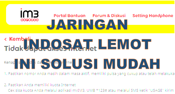 Cara Mengatasi Indosat Lemot. Kenapa Jaringan Indosat Lemot Hari Ini Oktober 2022? Ini Cara Mudah Mengatasinya