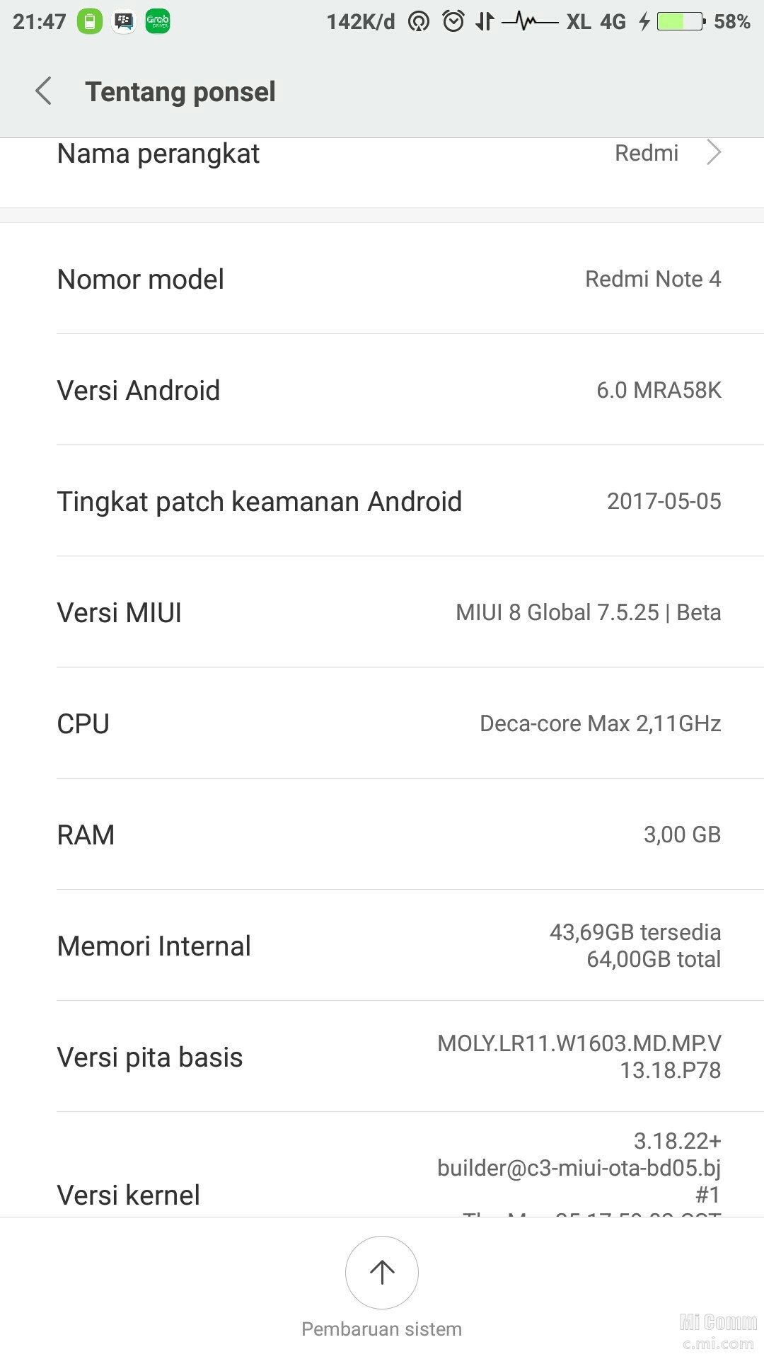 Masalah Xiaomi Redmi Note 4. Masalah lag di xiaomi note 4 mediatek