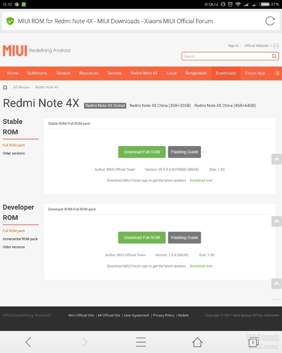 Beda Redmi 4x Dan Redmi Note 4x. ROM Dev/Beta MIUI 9 Redmi Note 4 beda dgn Redmi Note 4X ?