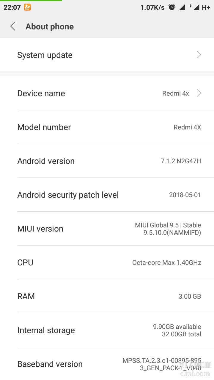 Fix Signal Redmi 4x Santoni. Sinyal 4g Hilang setelah Update ke Miui 9 dari Miui 8.