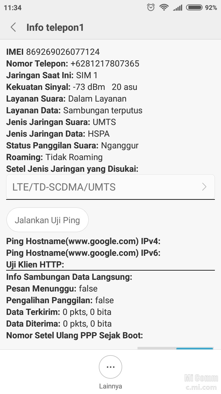 Redmi 4x Hilang Sinyal. sinyal 4g hilang setelah update