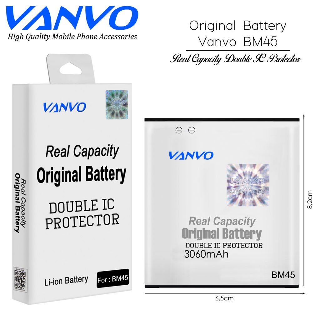 Redmi Note 2 Spesifikasi. Battery Vanvo BM45/Redmi Note 2 3060mAh