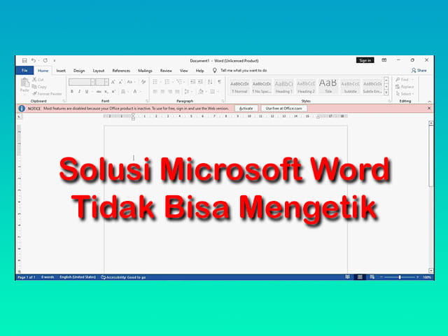 Laptop Tidak Bisa Mengetik. Cara Mengatasi Microsoft Word Tidak Bisa Mengetik / Terkunci