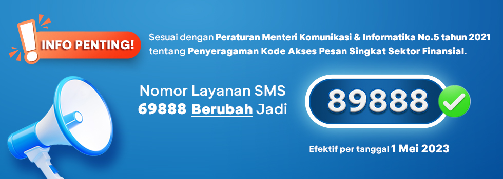 Sms Banking Bca Transfer. Informasi Perubahan Nomor Layanan SMS 69888 Menjadi 89888