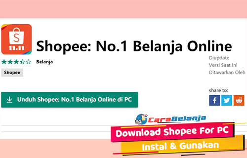 Download Shopee Di Laptop Windows 10. √ Download Shopee For PC 2022 : Cara Instal & Gunakan