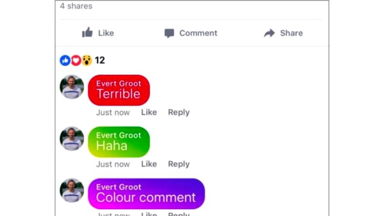 Komen Facebook Warna Warni. Facebook Kenalkan Fitur Baru, Kolom Komentar Warna-warni