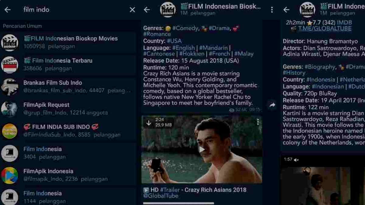 Cara Melihat Film Di Telegram. Cara Nonton Film di Telegram, Kelebihannya Gratis dan Tanpa Iklan