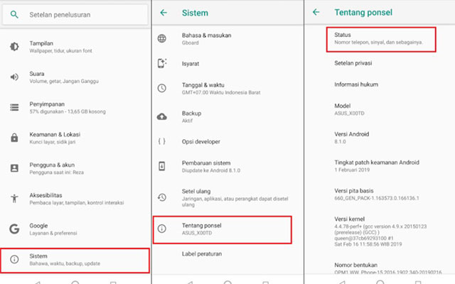 Cara Melihat Tipe Hp Asus. 6 Cara Cek Tipe HP Asus Semua Tipe & Model Number 2022