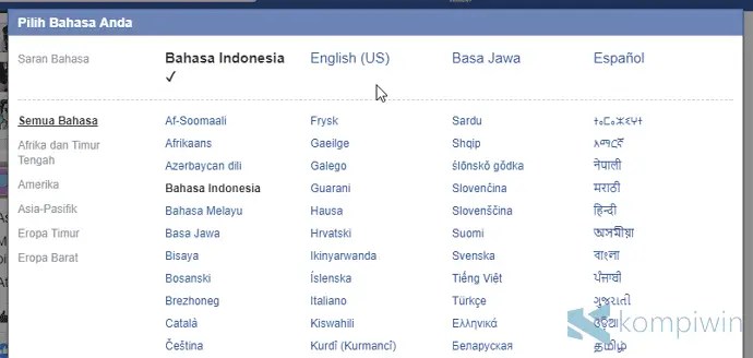 Cara Merubah Bahasa Di Facebook. Cara Mengubah Bahasa di Facebook Jadi Sunda, Jawa, Inggris di Web dan Android/iPhone