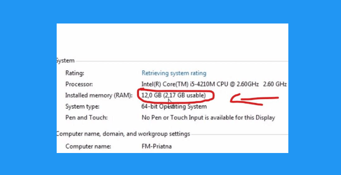 Cara Mengatasi Ram Yang Tidak Terbaca. (100%% Work) 2 Cara Mengatasi RAM Usable di Windows 10,8,7