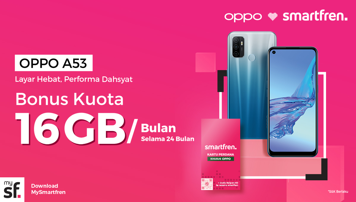 Apakah Kartu Smartfren Bisa Dipakai Di Hp Oppo. Pakai Kartu Perdana Smartfren di Oppo A53 Dapat Bonus 384 GB