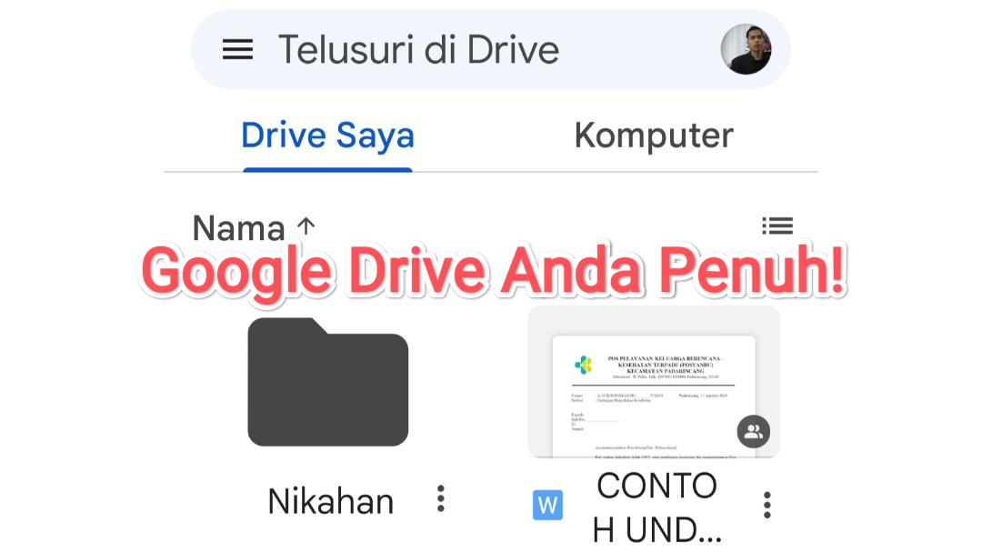 Cara Menghapus Google Drive Penuh. Mengatasi Google Drive Penuh Padahal Kosong (Solusi)